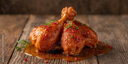Spicy roasted chicken legs ...