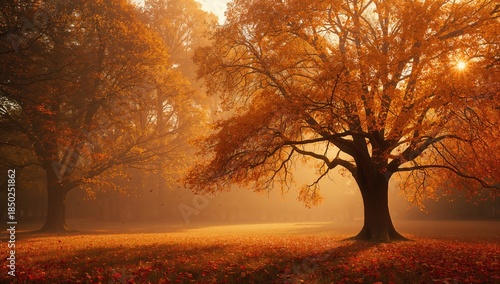 Colorful autumn foliage in ...