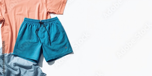 Athletic men's blue shorts ...