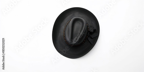 Cowboy hats arranged on a w...