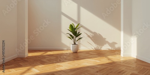 Empty space with chevron-st...