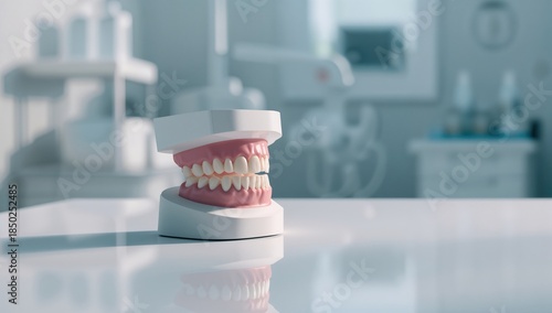An anatomical teeth replica...