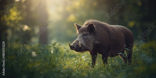 Wild boar in the environmen...