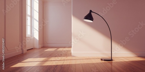Standing floor lamp in an i...