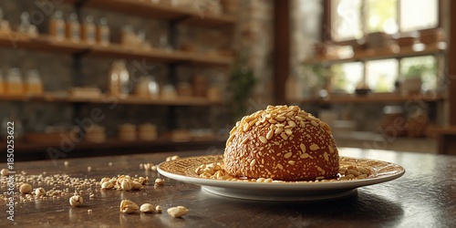 Turkish sweet Bal Badem fea...