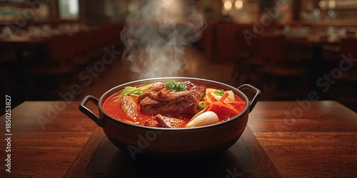 Traditional Korean spicy me...