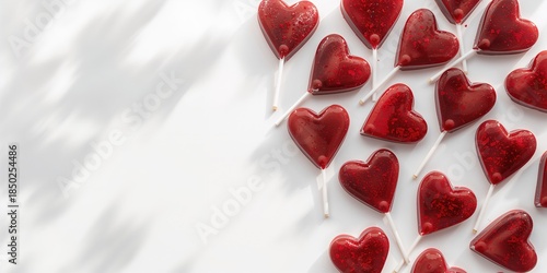 Chocolate heart lollipops a...