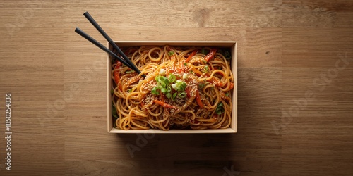 Stir-fried Yakisoba noodles...
