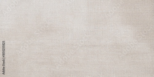 Jute hessian sackcloth canvas woven texture pattern background in light white color serving as a neutral backdrop for graphic design or branding