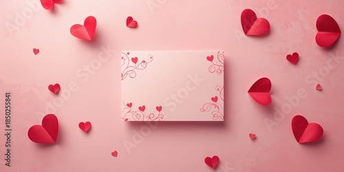 Pink background featuring p...
