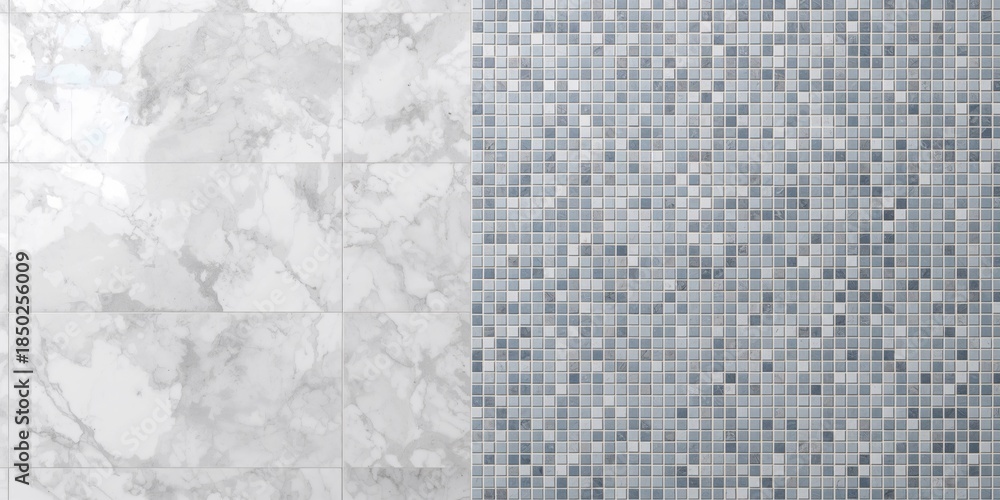 Fototapeta premium Small square tiles of color used as a background for text layout or design, visual pattern and surface texture