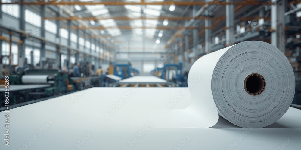 custom made wallpaper toronto digitalA large paper roll in a printing setting, supporting layout and design tasks, useful for editorial backgrounds