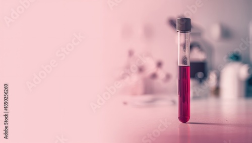 Blood sample in test tube f...