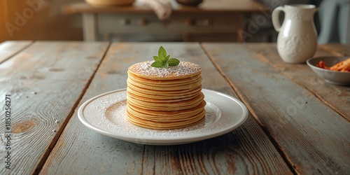 A stack of delicate pancake...