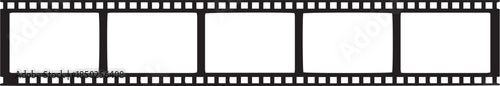 film strip icon isolated on transparent background. tape photo film strip frame, Video Film strip roll, Vector 