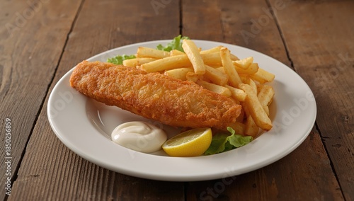 Crispy battered fried fish ...