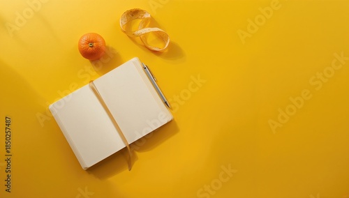 Notebook and pen alongside ...