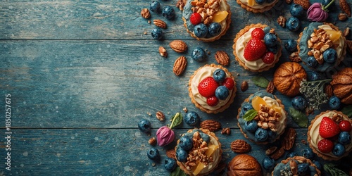 Small fruit-topped tartlets...