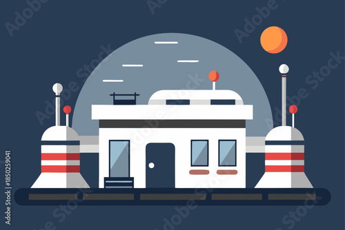 Minimalist Space Colony Barracks: Modular Design for Future Living