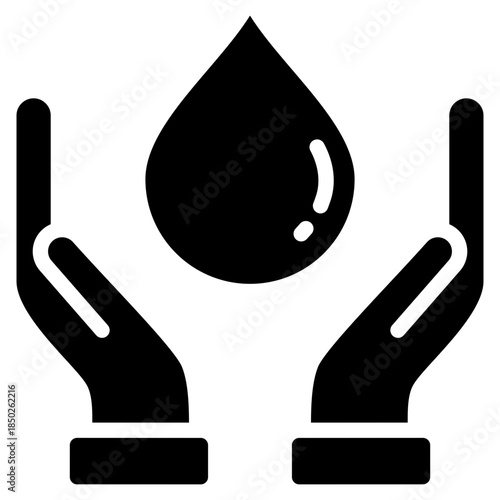 Water Conservation  Icon Element For Design