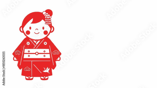 New Year Celebration – Japanese Child