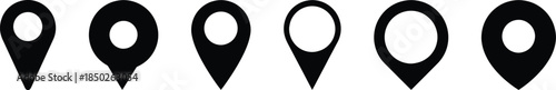 Map pin icon set. location pin place marker. Location icon. Map marker pointer icon set. GPS location symbol collection. Modern map markers. Vector illustration !