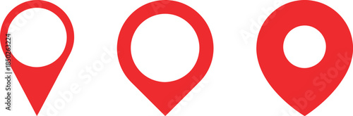 Map pin icon set. location pin place marker. Location icon. Map marker pointer icon set. GPS location symbol collection. Modern map markers. Vector illustration !