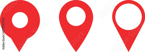 Map pin icon set. location pin place marker. Location icon. Map marker pointer icon set. GPS location symbol collection. Modern map markers. Vector illustration !