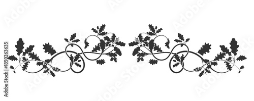 A fascinating ornamental weaving of oak branches