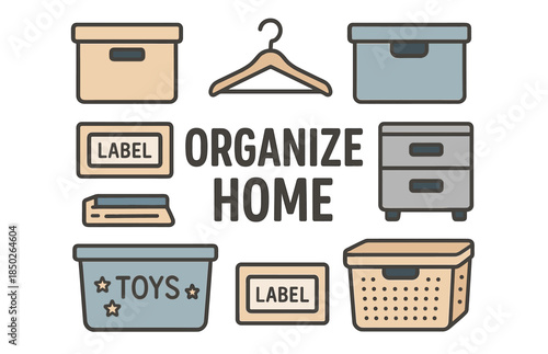 Home organization essentials: bins, boxes, hangers, and drawer solutions