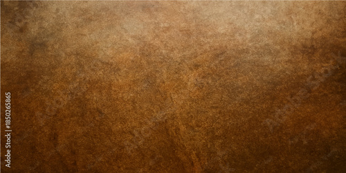 Aged brown leather texture with a vintage grunge pattern on an old parchment surface creates a rough antique material backdrop for design