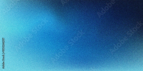Blue grainy gradient background empty space noise texture blurred dark light header backdrop poster banner design