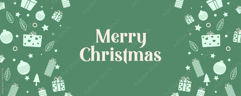 Naklejka premium wintertime for Merry Christmas and Happy New Year seasonal greetings holiday background