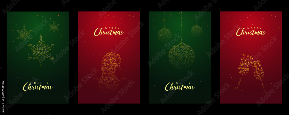 Naklejka premium wintertime for Merry Christmas and Happy New Year seasonal greetings holiday background
