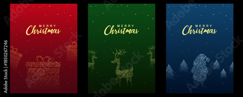 wintertime for Merry Christmas and Happy New Year seasonal greetings holiday background