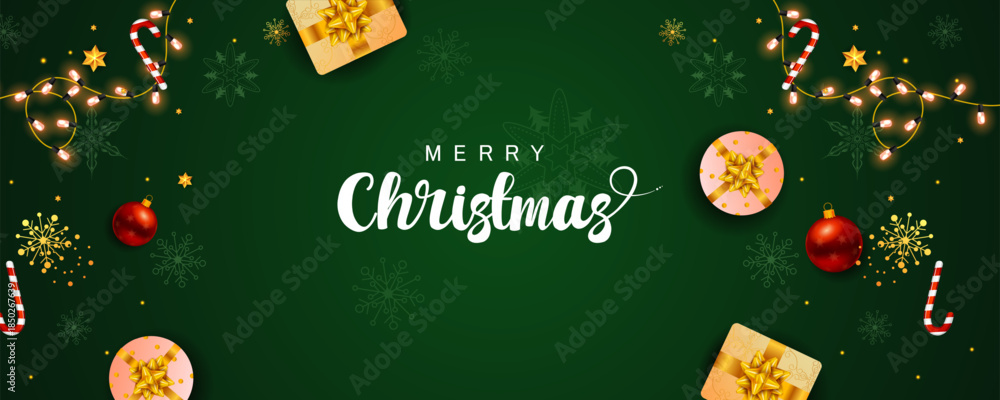 Naklejka premium wintertime for Merry Christmas and Happy New Year seasonal greetings holiday background