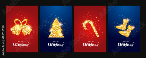 wintertime for Merry Christmas and Happy New Year seasonal greetings holiday background