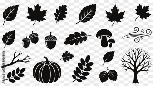 Autumn Nature Silhouettes Collection