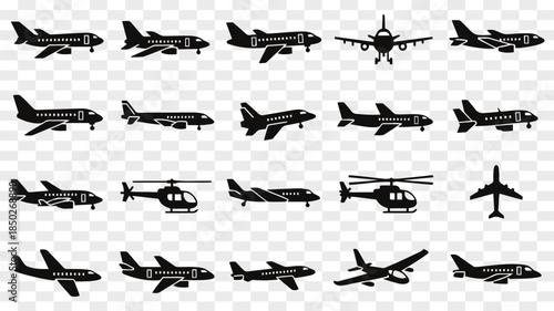 Airplane Silhouettes Collection