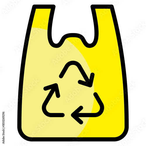 Reusable Bag  Icon Element For Design