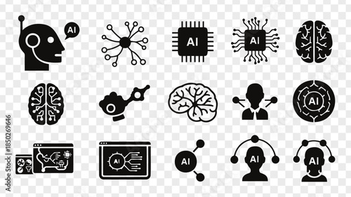 AI Technology Icons Collection