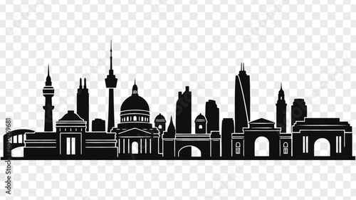 City Skyline Silhouette Illustration