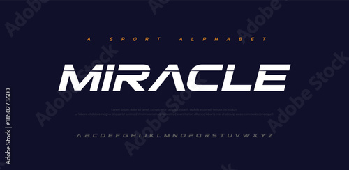 Sport Modern Future Italic Alphabet Font. Typography urban style fonts for technology, digital, movie logo italic style. vector illustration
