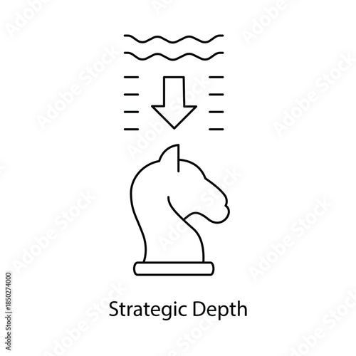 Strategic Depth Icon. Vector Design