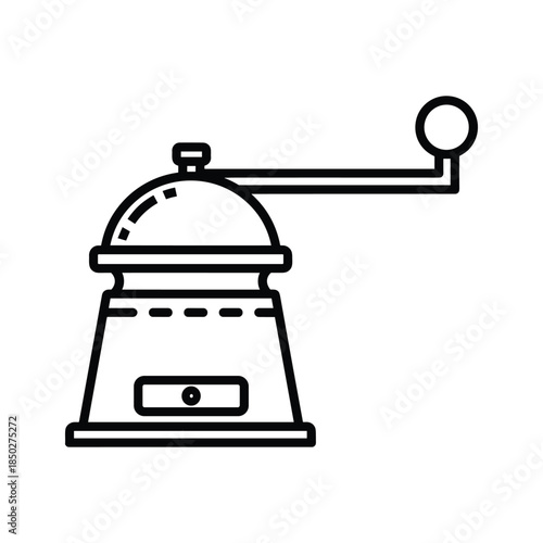 Coffee grinder illustration simple design