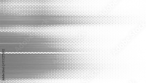 Black and white abstract transition pattern with smooth motion effect for sporty background and jersey design. Fully editable vector element. Vector Format Illustration 