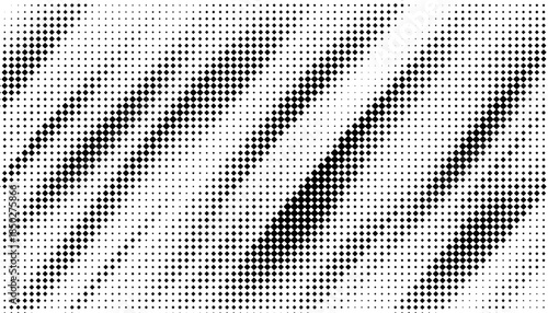 Black and white smooth transition of halftone pattern with geometric shape for sporty and modern background. Vector Format Illustration 