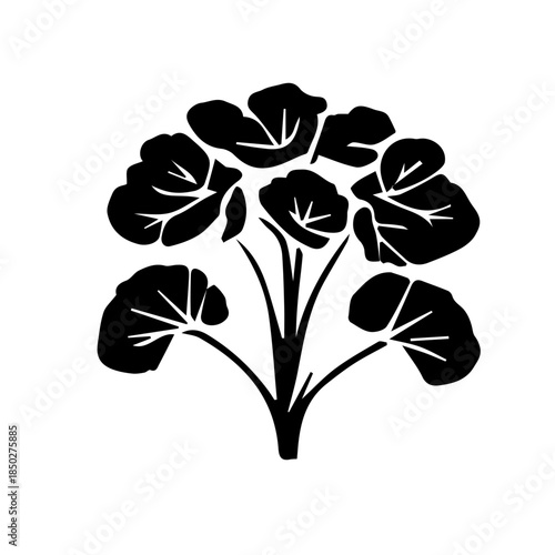 black and white flower vector