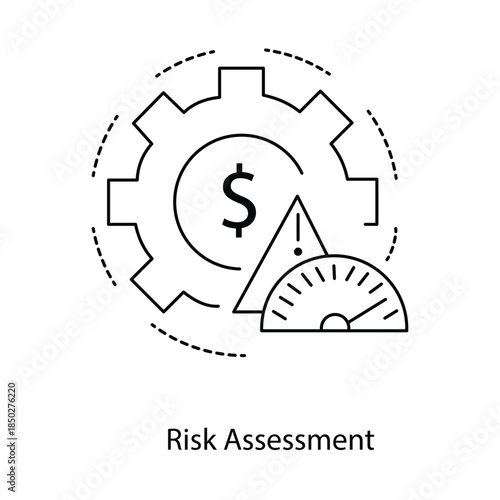 Risk Assessment Icon. Vector Design