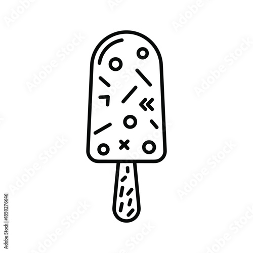 Ice Lolly Icon Simple Design
